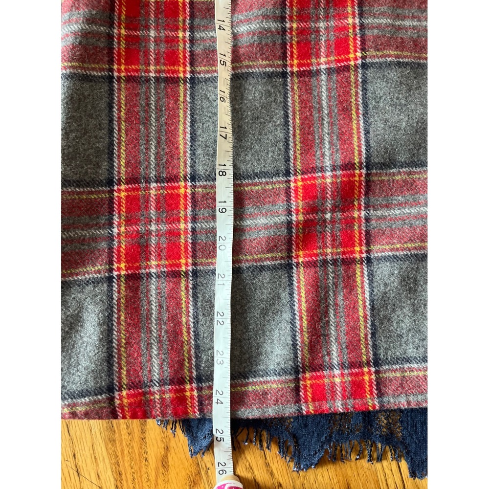Sundance Plaid Flannel Lace Back Mixed Media Button Down Shirt Size xl b3 - Picture 5 of 8
